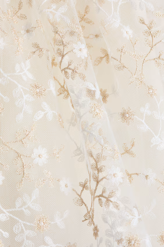 Юбка с вышивкой из фатина