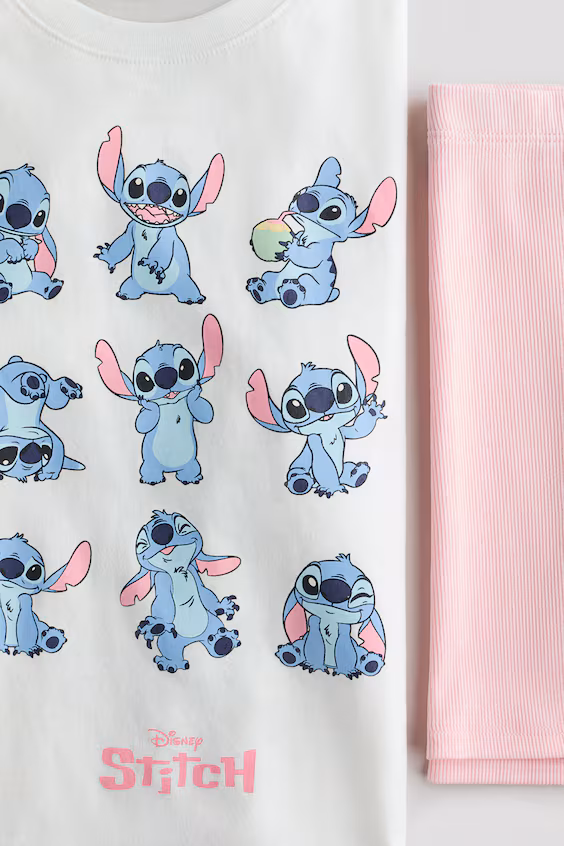 Комплект из 2 предметов из хлопка в принт