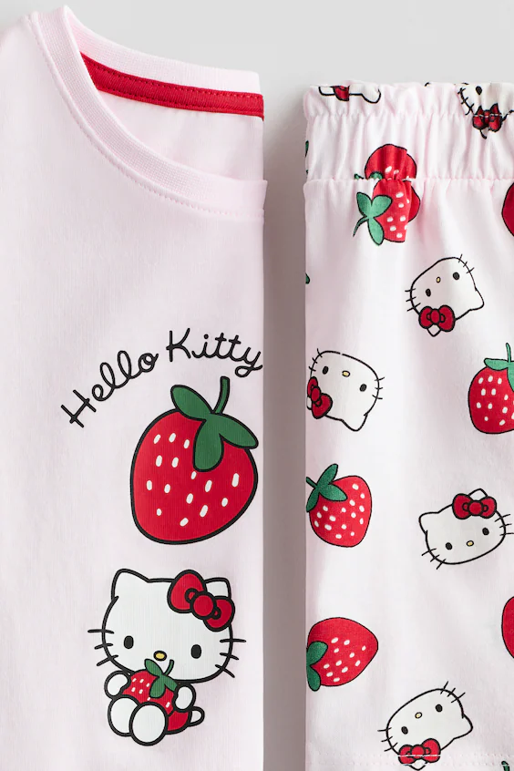 Пижама с принтом из хлопка