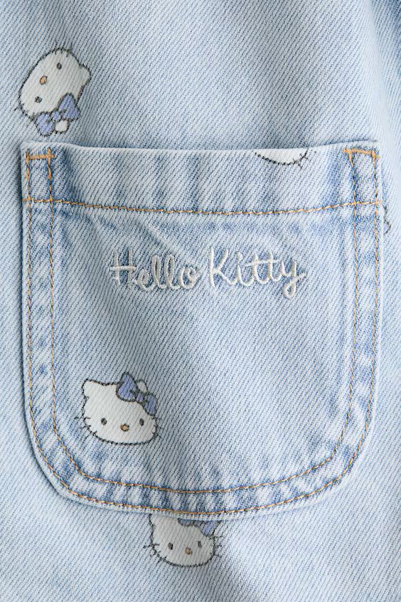 Узорная джинсовая куртка из хлопка