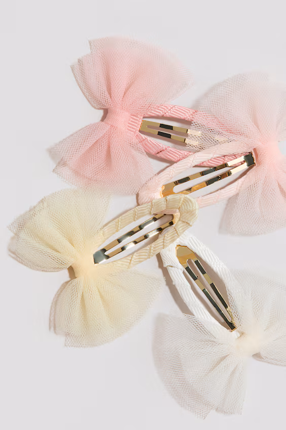 Пакет из 4 заколок для волос с аппликацией