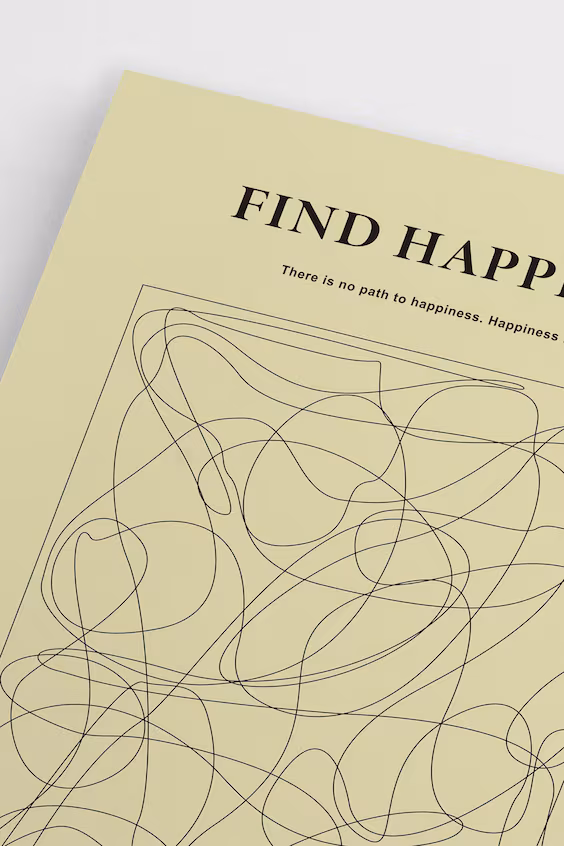 Плакат smiley® счастье найти