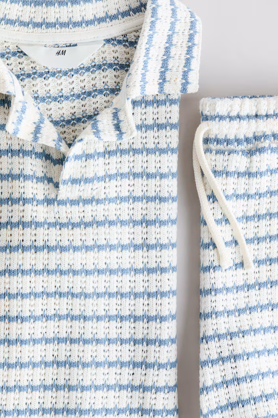 Комплект из 2 предметов из ткани с текстурой