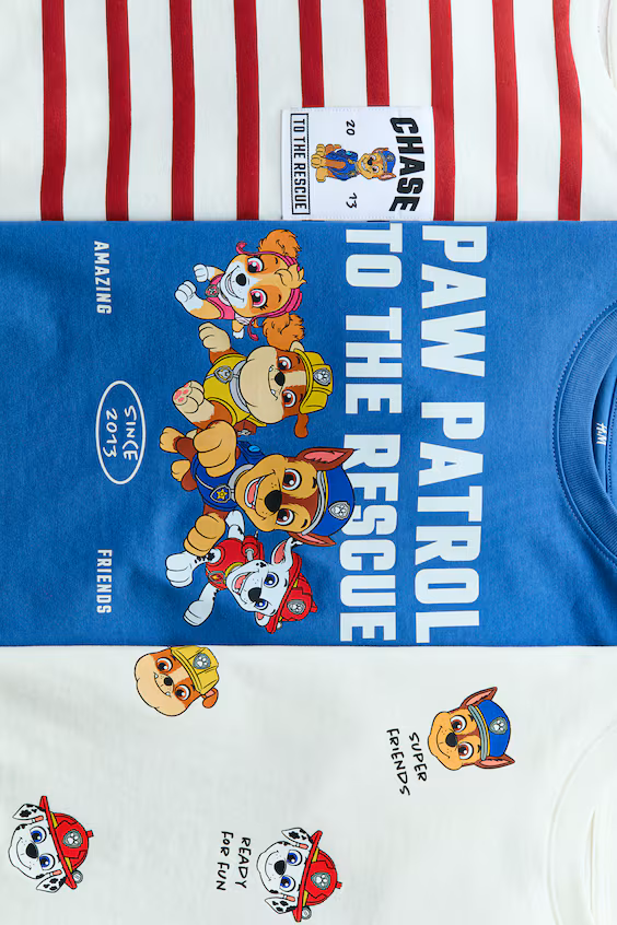 Набор из 3 футболок с принтами