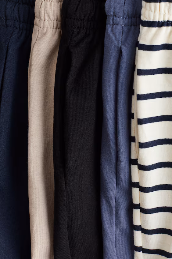 Набор из 5 шортов из хлопкового джерси