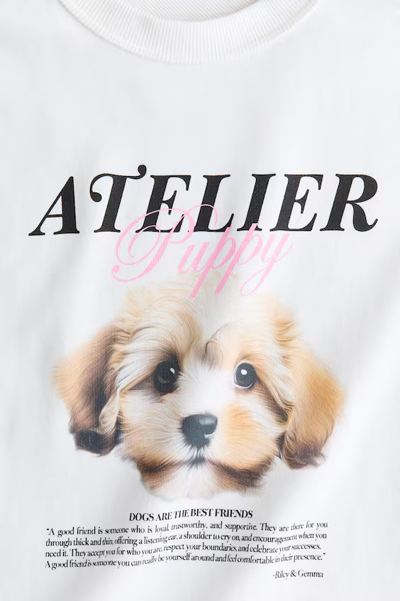 Футболка свободного кроя с узорами