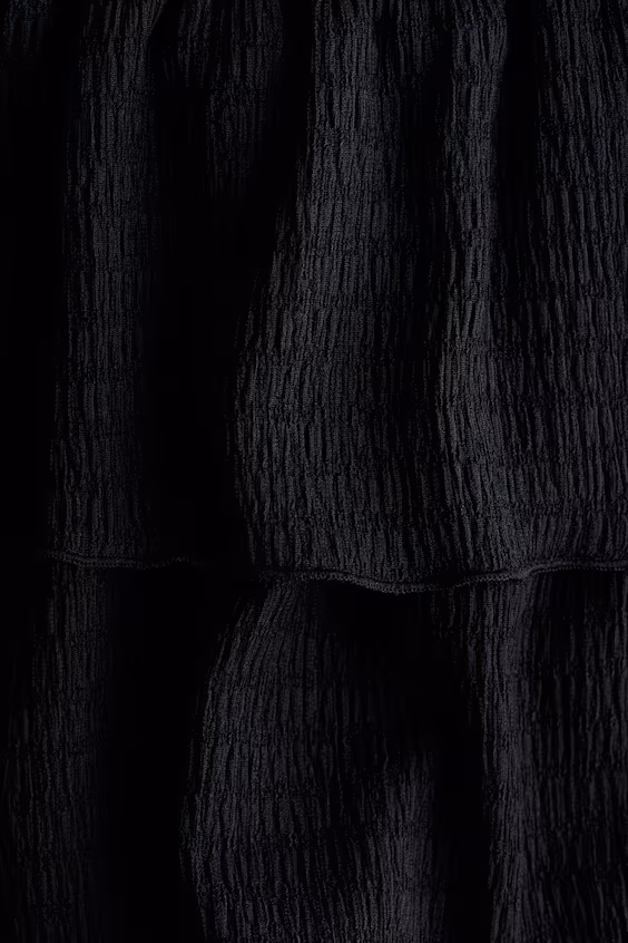 Юбка с оборками и каймой в виде зигзагов