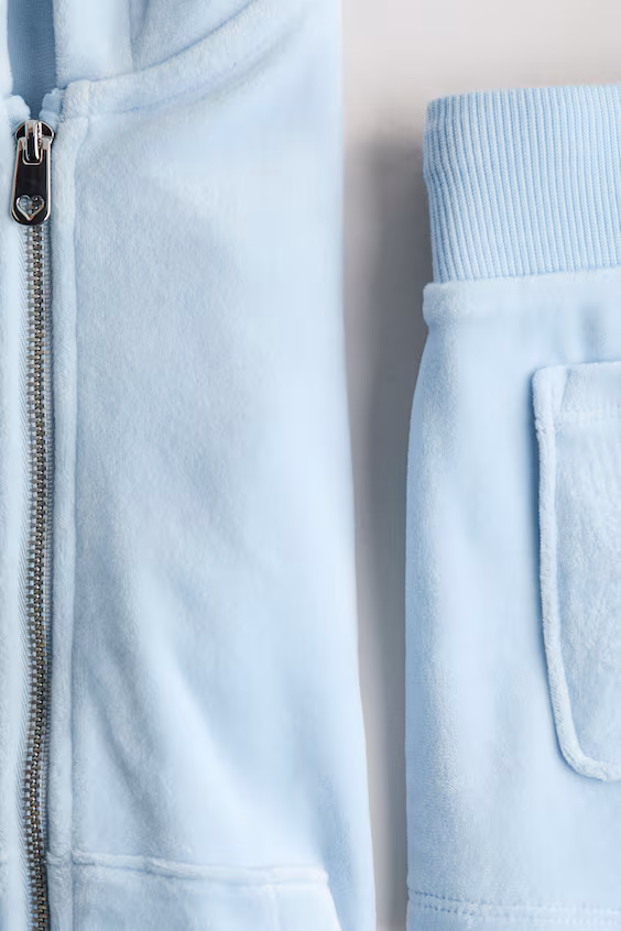 Комплект из 2 предметов из бархатной ткани