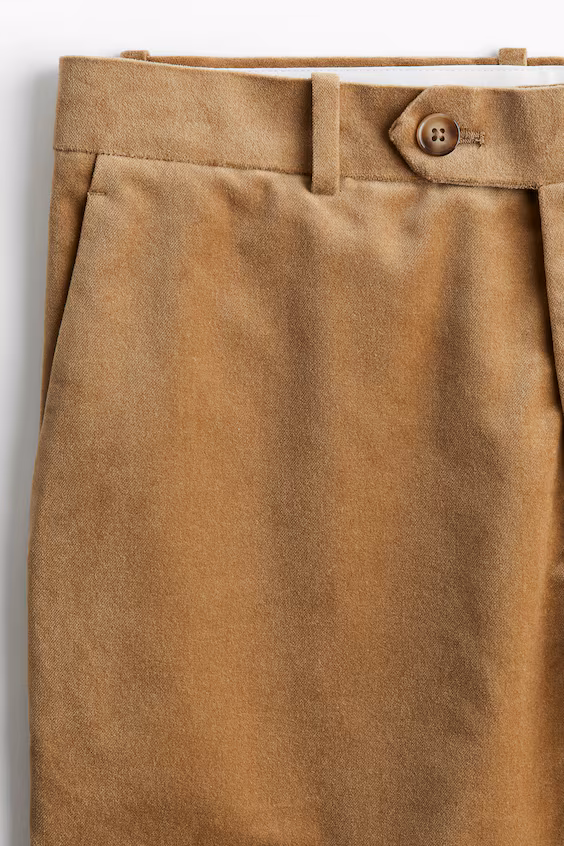 Брюки regular fit из вельвета