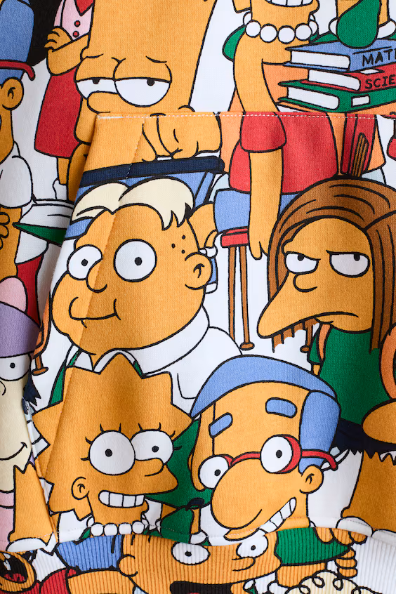 Худи с капюшоном и принтом