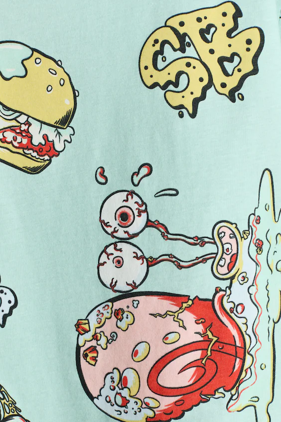 Футболка из хлопка с принтом