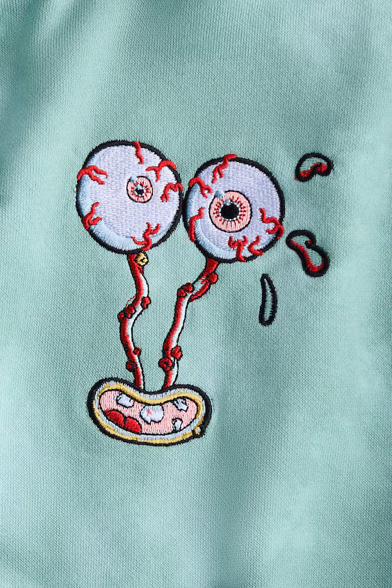 Худи с капюшоном и принтом