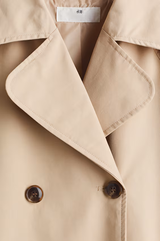Плащ с завышенной талией h&m