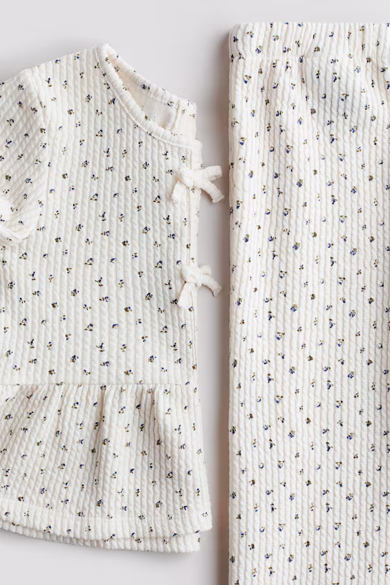 Комплект из 2 предметов в джерси с текстурой