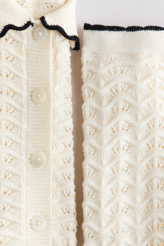 Комплект из 2 предметов из хлопка в стиле кружева