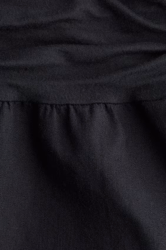 Шорты из смеси льна