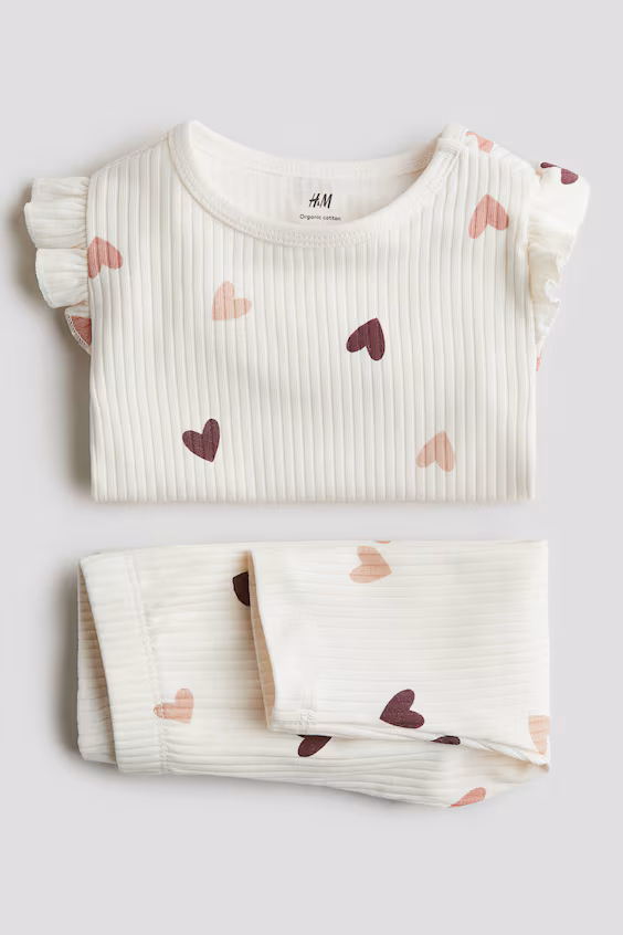 Комплект из рубчикового хлопкового костюма