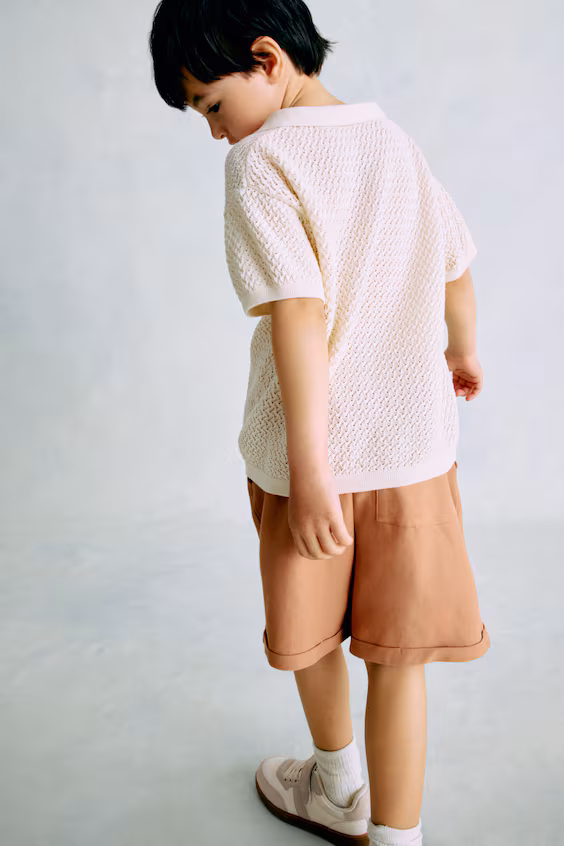 Шорты из джерси свободного кроя