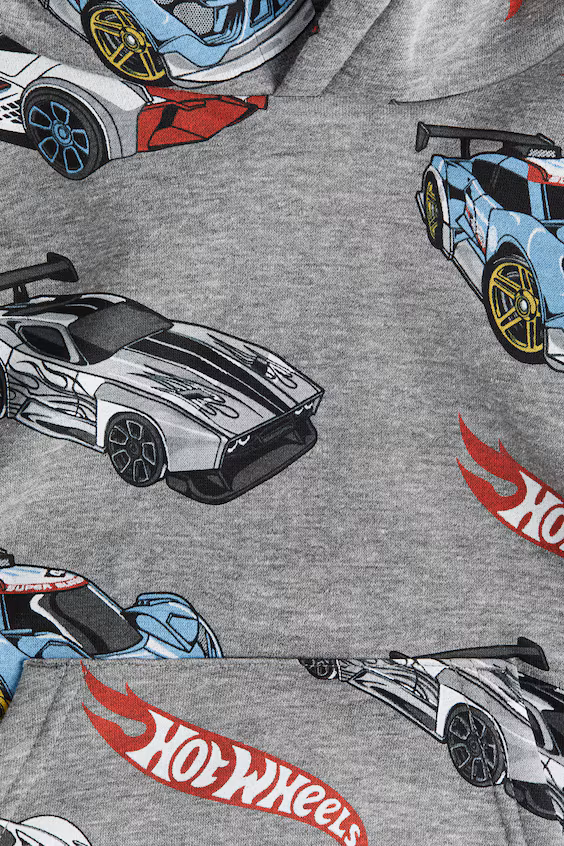 Свитшот с капюшоном и принтом