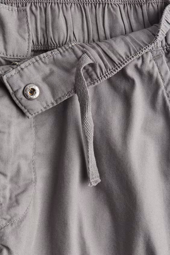 Брюки карго из хлопкового льна