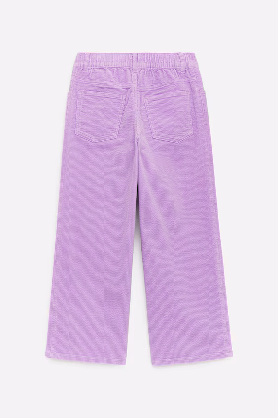 Широкие брюки из вельвета