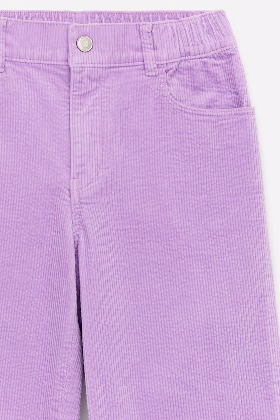 Широкие брюки из вельвета