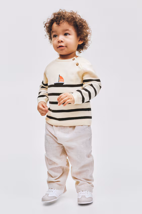 Свитер из хлопкового трикотажа