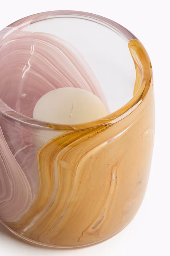 Подсвечник из стекла