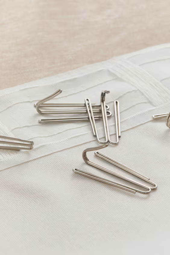 Набор из 1 длинной и широкой занавески из шениля