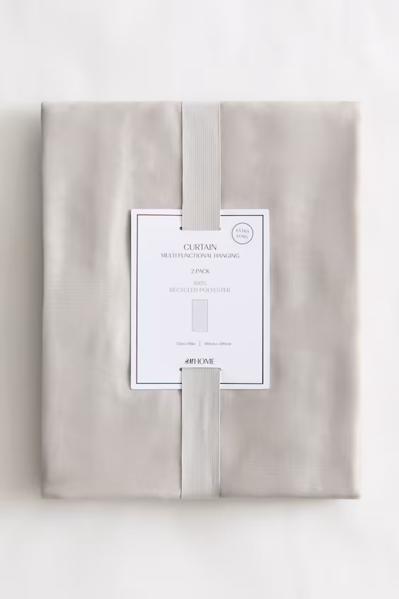Набор из 2 экстра-длинных занавесок