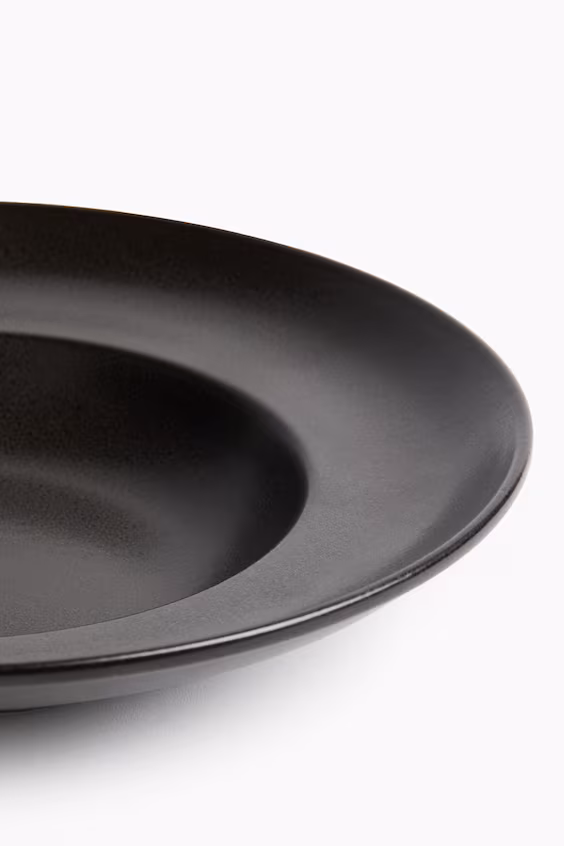 Набор из 2 глубоких тарелок с реактивным глазурью