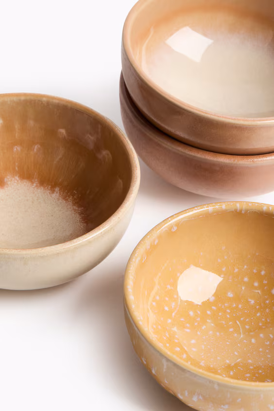 Набор из 4 чаш из греса