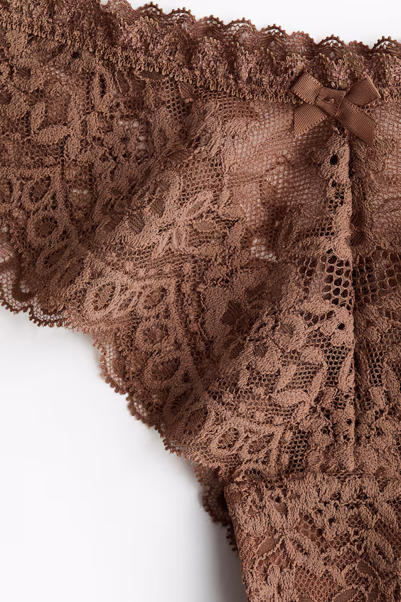 Трусики brazilian из кружева, упаковка из 2-х штук