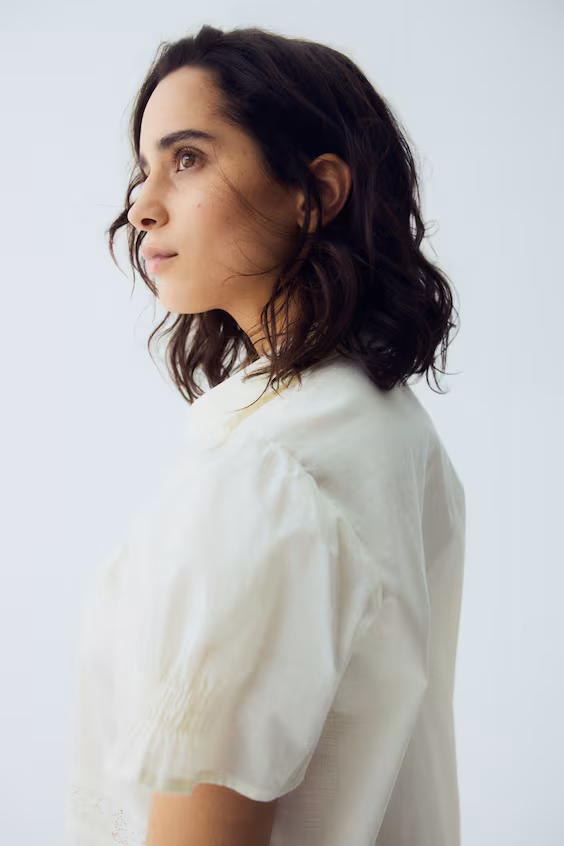 Пижама из хлопка с вставками из кружева