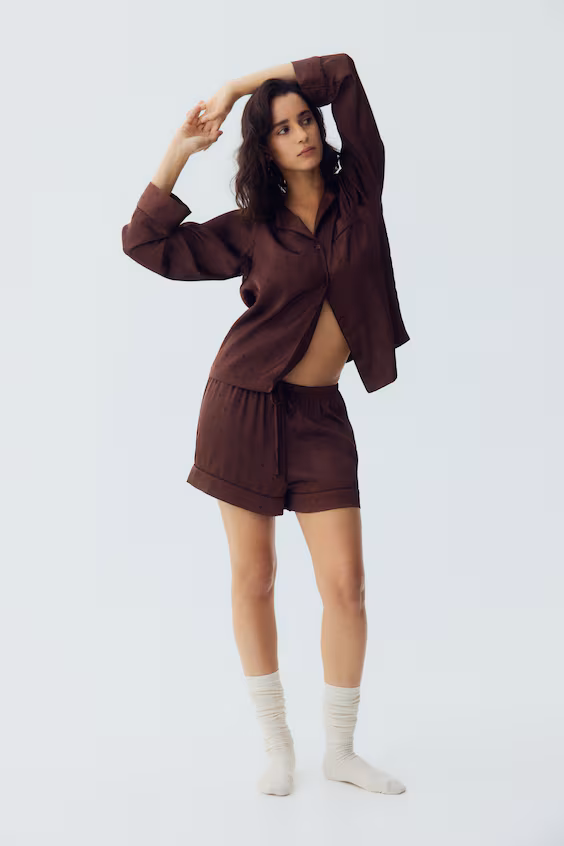 Пижама из атласа