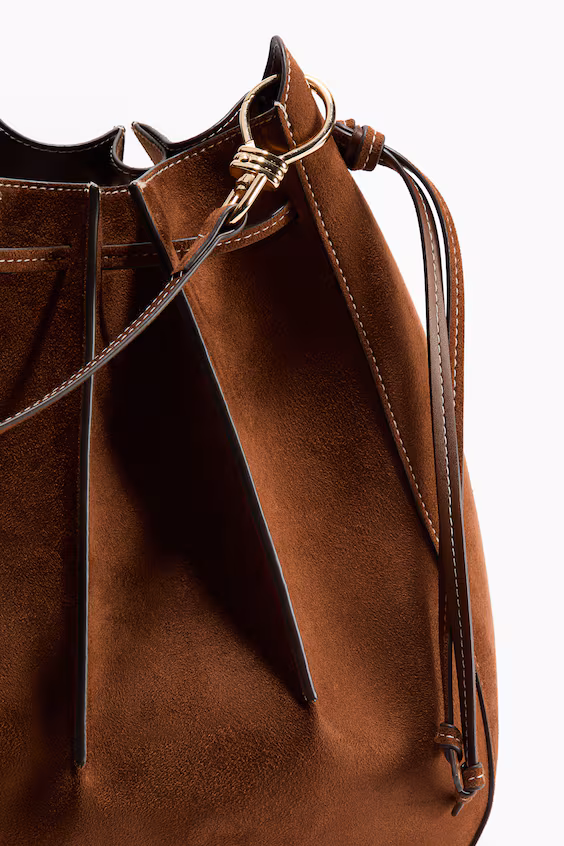 Сумка через плечо со складками