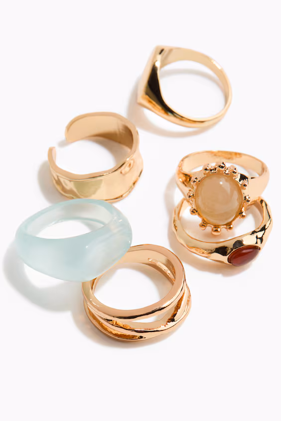 Набор из 6 колец