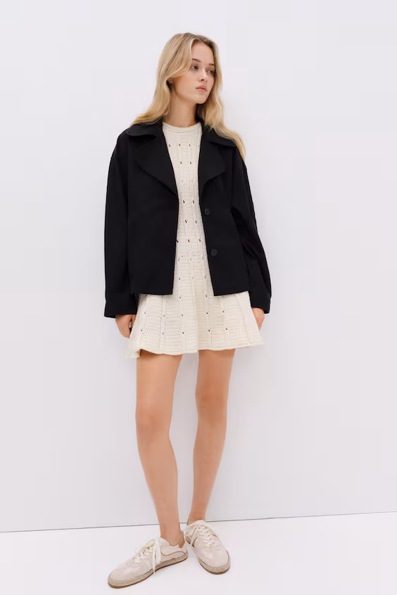 Плащ из саржи