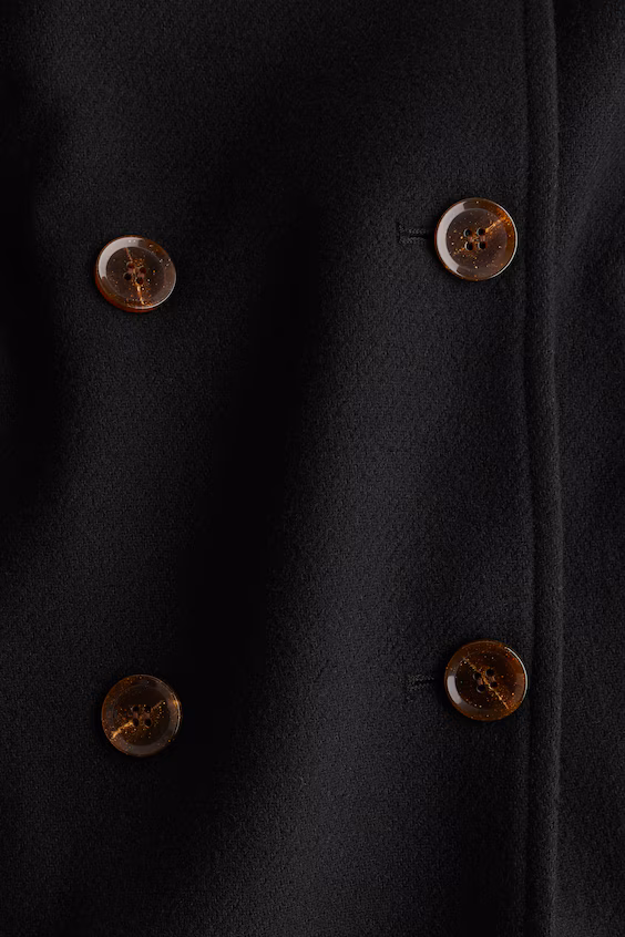 Длинное пальто из хлопкового саржевого полотна