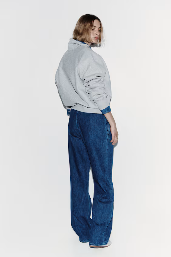 Джинсы в морском стиле с завязкой