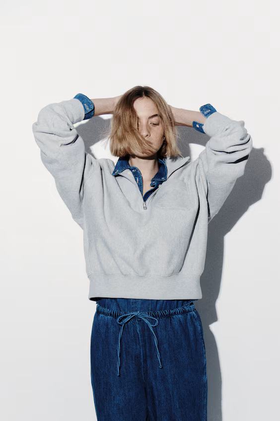 Джинсы в морском стиле с завязкой