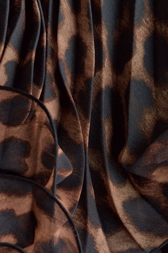 Мини-юбка с плиссированными складками h&m