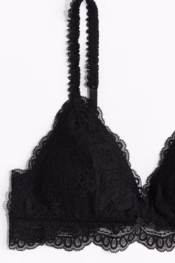 Мягкий поролоновый бюстгальтер из кружева
