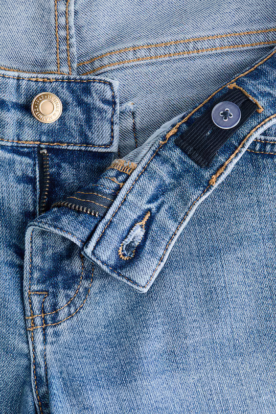 Джинсы с низкой посадкой mama wide ankle