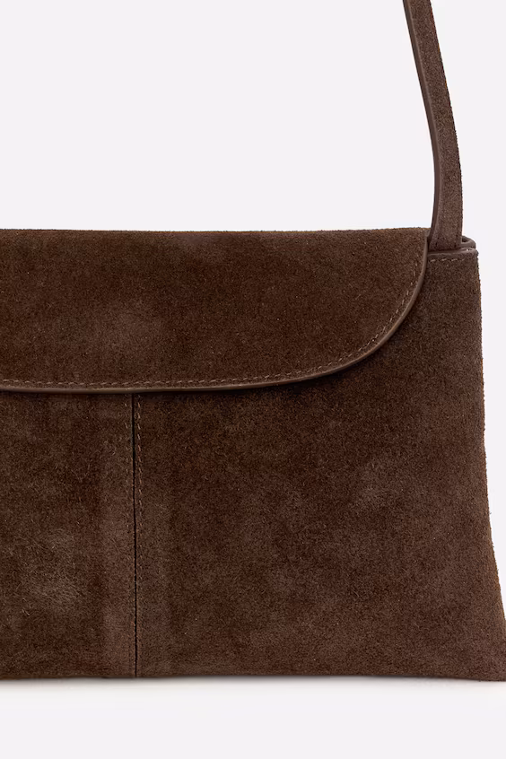 Сумка через плечо из замши