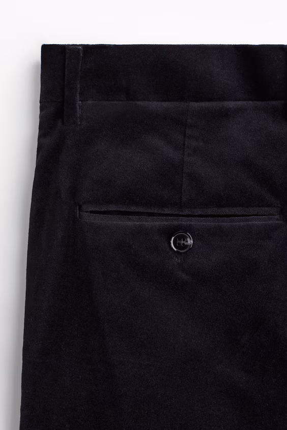 Брюки-капри slim fit из вельвета