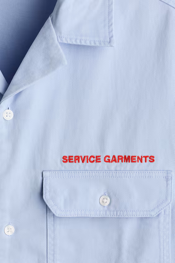 Рубашка с короткими рукавами комфортного кроя