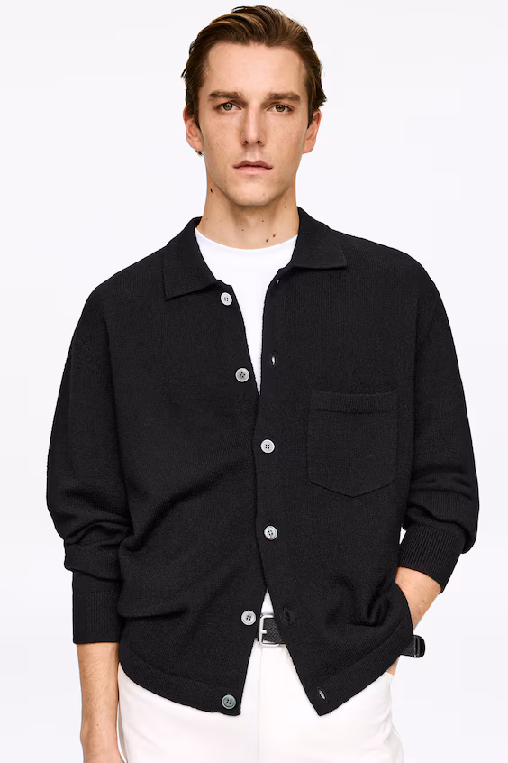 Пальто из текстурированной смесовой ткани