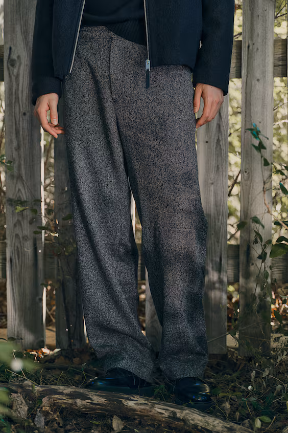 Брюки relaxed fit из байковой ткани