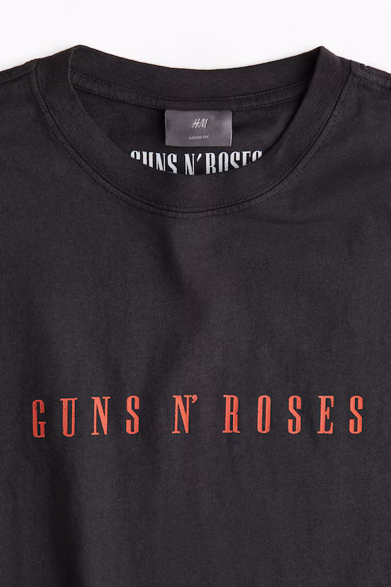 Футболка с винтажным принтом свободного кроя